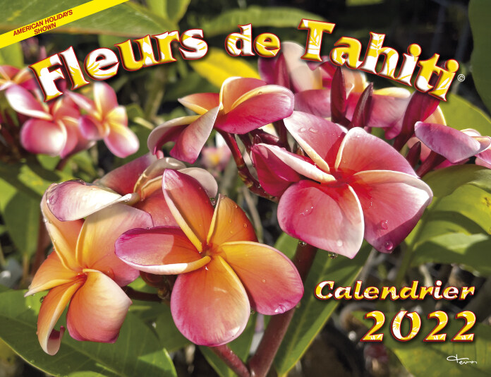 Kalender 2022 - Blumen von Tahiti
