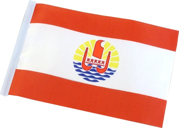 Bandera de Tahití y la Polinesia Francesa - Formato grande
