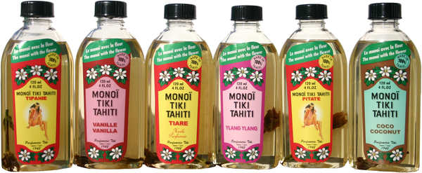 Colección de 6 aceite de Monoi de Tahití 120ml