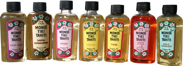 Colección de 7 aceite de Monoi de Tahití 60ml