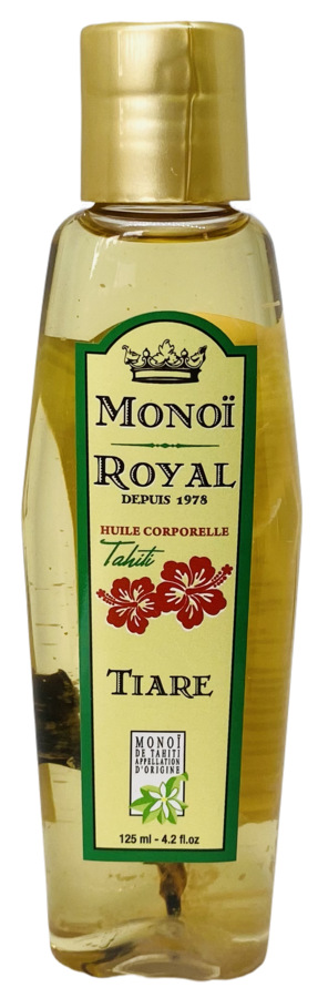 Monoi Royal Tiaré Tahiti avec la fleur - 125ml