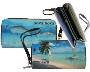 Cartera impresa Bora Bora